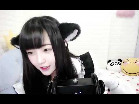 ASMR Ear Massage,  Ear Cleaning & Heartbeat (Neko Maid)