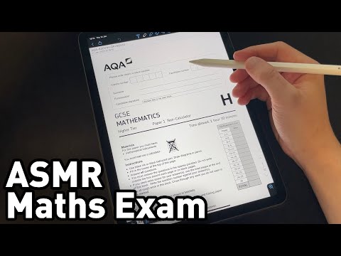 [ASMR] I Sat a High School Maths Exam