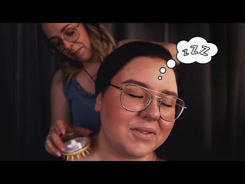 ASMR Stine pysslar om mig ♥ jag dööör avslappningsdöden