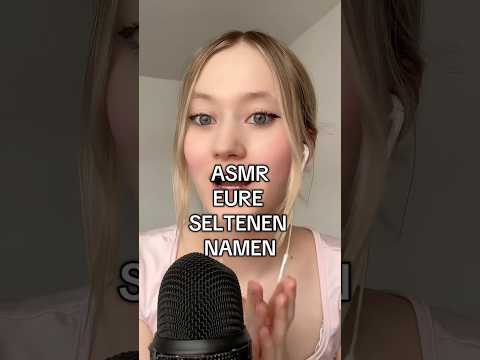 ASMR eure seltenen NAMEN #asmr #fabricscratching