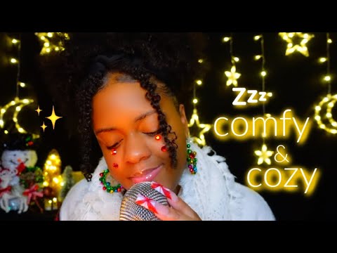 asmr triggers to make you feel comfy, cozy & sleeeepy ✨♡💤 + ramble whispers ✨ (sooo relaxing)