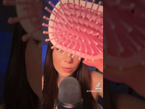 Hair vs face brushing #asmr #ASMR #personalattention #sleep #relax #whispers #facetouching