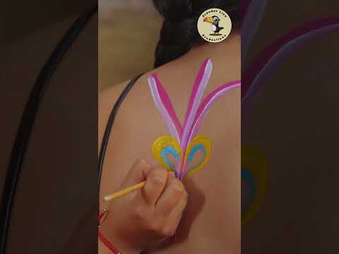ASMR body painting & relaxation massage with soft whispering sounds by María Elisa
