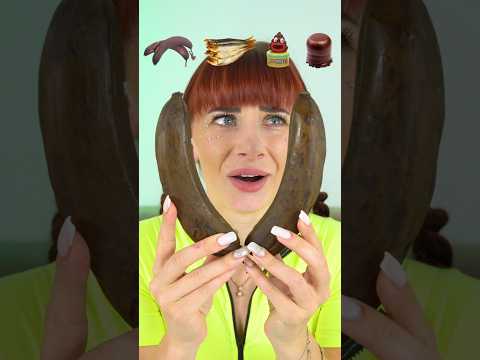 ASMR Brown Food, Bananas, Smoked Fish, Candy #shorts