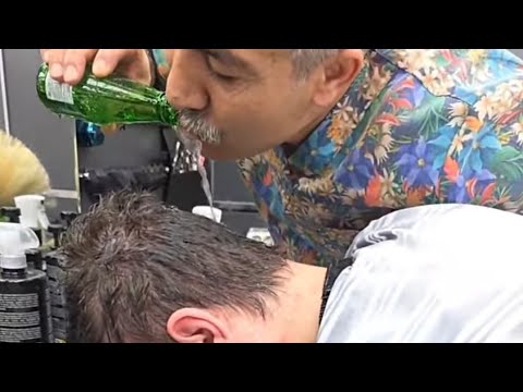 YOUR ASMR SLEEP FRIEND MUNUR ONKAN .HAIR AND BEARD TRIMMING, BACK AND SEAT MASSAGE AND SKIN CARE