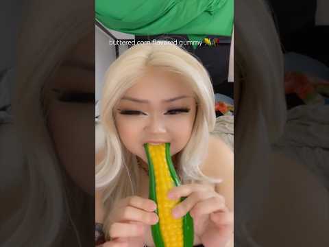 BUTTERED CORN GUMMY #asmr #mukbang