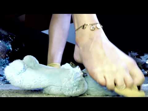 🔥 Sensual Fishnet Feet JOI with Teddy Bear – Feet Trample & Gentle ASMR Relaxation