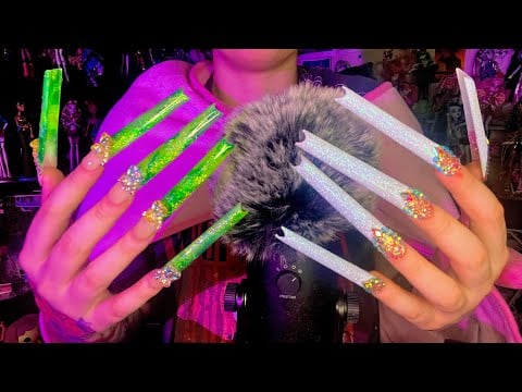 long nail triggers but I’m sick asmr (no talking)