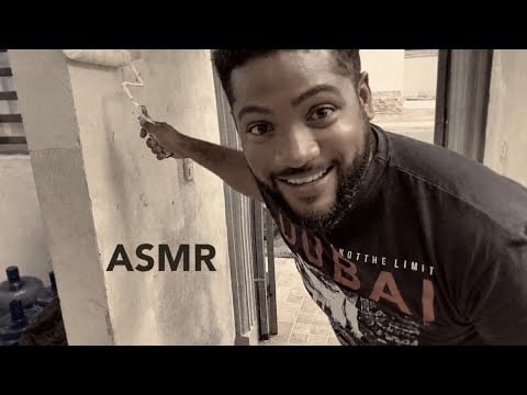 ASMR EN LA CALLE mientras trabajo PINTANDO una casa 🏠 asmr casero 