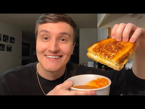 ASMR Cooking & Eating With Me 🍞🧀 (a perfect grilled cheese)