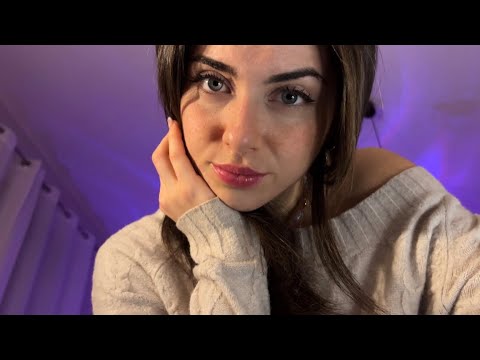 ASMR ON A RAINY NIGHT (Personal attention, hand movements, thunder & rain) 🤍