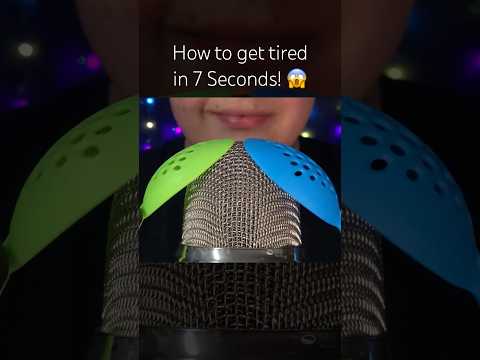 How to get tired in 7 Seconds! 💜 #asmr