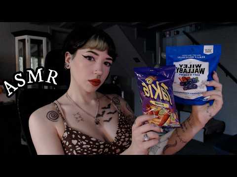 ASMR Trying Snacks I've Never Had Before | Easting Sounds, Whispering