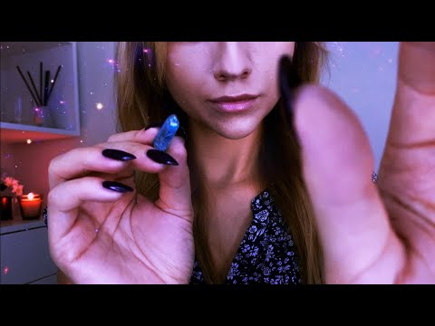 ASMR Hypnosis Hand Movements Reiki | Plucking Negative Energy | Crystal Healing | Visual Triggers