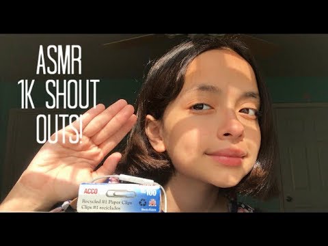 ASMR 1K Shout Outs!!