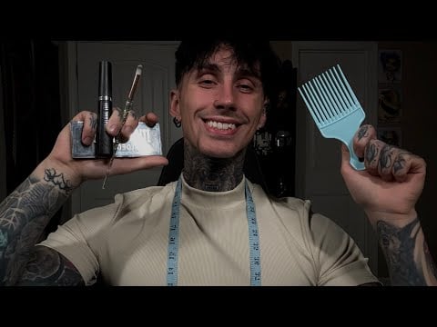ASMR Doing Your Makeup & Brushing Your Hair