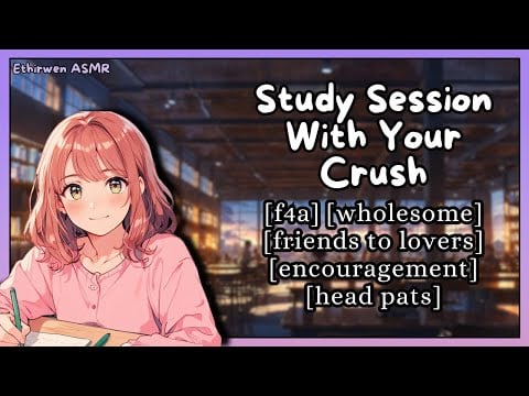 [F4A] Study Session With Your Crush | ASMR Roleplay