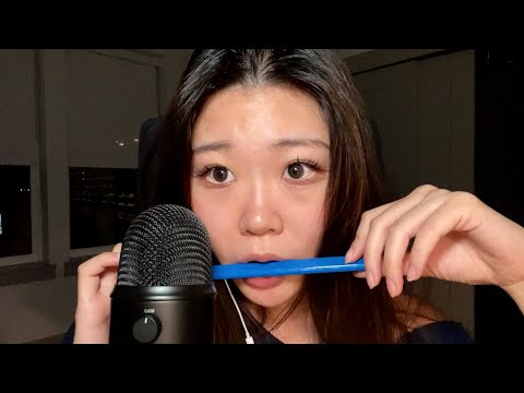 ASMR | pencil ✏️ and pen 🖊️ nibbling