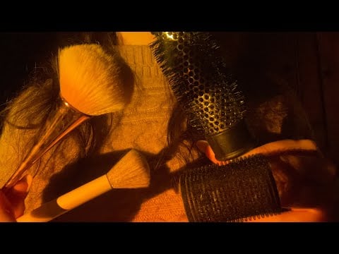 Lofi asmr🎧 doing your makeup and hair🎀🧝🏼‍♀️no talking & no tapping 