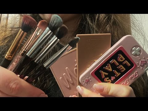 ASMR doing your makeup🧝🏼‍♀️ trying different palettes on you - no talking 