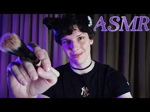 ASMR catboy does your makeup