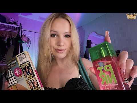 ASMR Your bff does you hair & makeup before class 💄✨🎀
