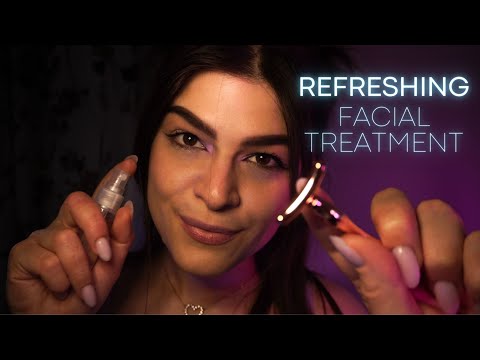 ASMR Ti rinfresco con questo Trattamento Viso Rilassante | Visual Triggers - Face Touching