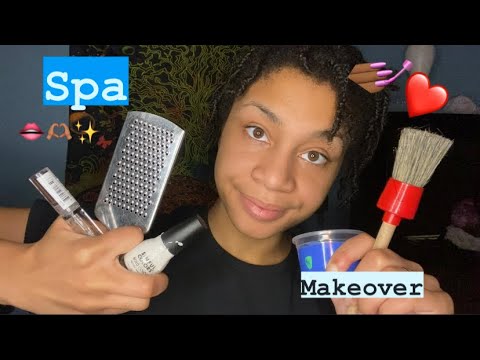 ASMR - Makeup time and Spa (Kayleigh)