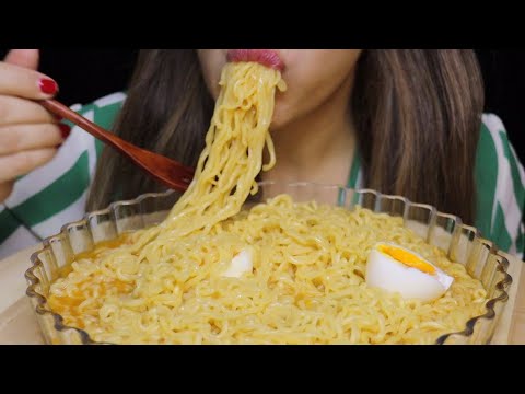 ASMR RAMEN NOODLES NONGSHIM EGGS MUKBANG no talking CREMA ASMR #asmr #mukbang #ramen #noodles #eggs