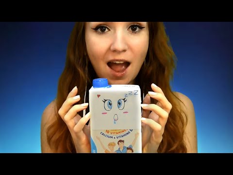 FAIRE DE L'ASMR AVEC : Une bouteille de lait.