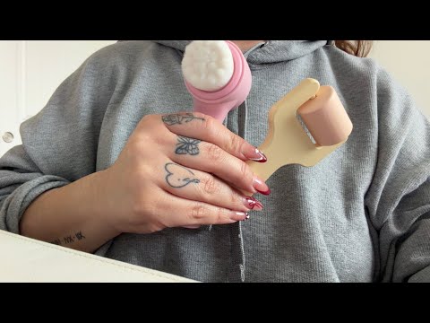 ASMR Lofi| Hand & face massage (hand sounds & camera touching) ✨