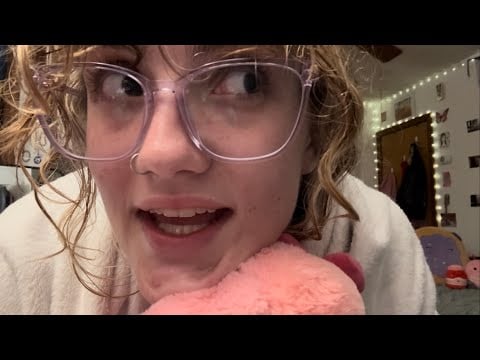 it’s midnight so let’s try on my new glasses (asmr bestie roleplay sleepover& warby parker unboxing)