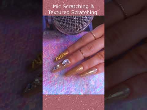 ASMR Mic Scratching & Textured Scratching ❤️ #asmr #shorts
