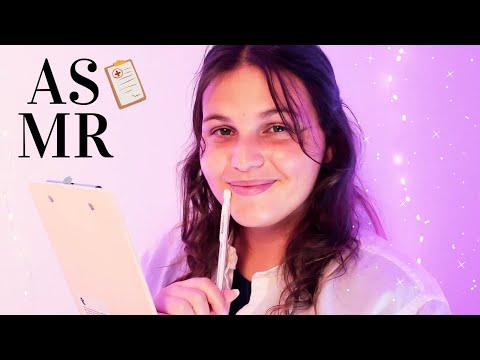 ASMR FRANÇAIS ☽ RP : INFIRMIÈRE SCOLAIRE : Visite Médicale de Rentrée 🩺🦠 (Test Sensoriel etc)