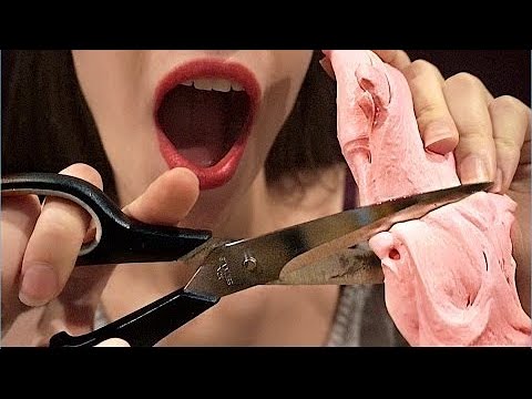 ASMR Cutting SLIME With Scissors ✂️ ♥ [RECOVERED VIDEO]