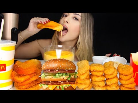 DOUBLE BİG MAC YEDİM! BOL CHEDDAR SOS | TÜRKÇE ASMR MUKBANG