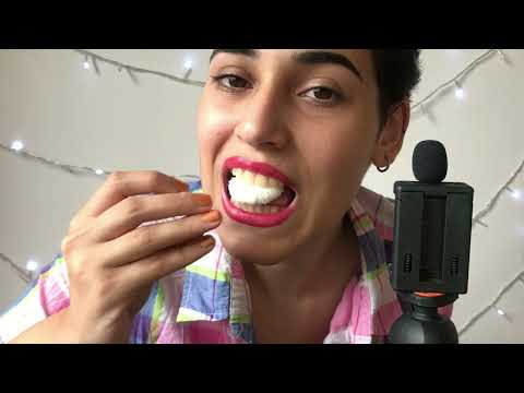 ASMR pink desserts / ice cream does not melt / asmr sound