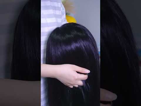 scalp check and hair brushing asmr to sleep and attention