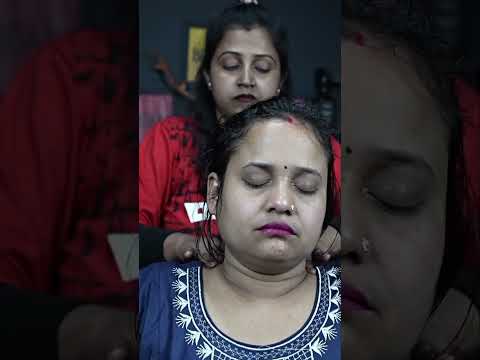 Relaxing Head Massage For Indian Girls #shorts