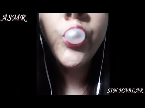 ASMR Masticando Chicle Sin hablar | ASMR Casero SIN micrófono | ASMR no talking