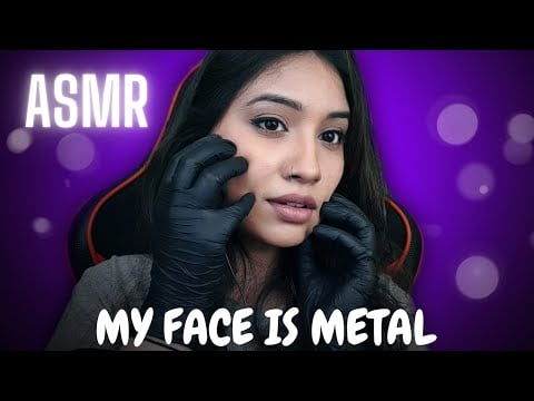 ASMR | My Face Is Metal | Black Latex Gloves | THE VJ ASMR