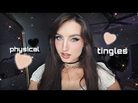 ASMR FACE TO FACE FOR PHYSICAL TINGLES (Upclose ASMR, Hand Movements & Mouth Sounds, Camera Tapping)