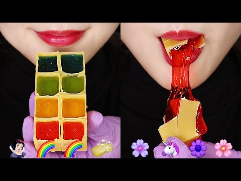 BEESWAX CANDY MUKBANG JEWEL CANDY ASMR, EMOJI FOOD ASMR 🌼