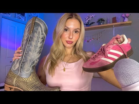 ASMR | Shoe Tapping and Scratching 👡 Mouth Sounds and Whispering 