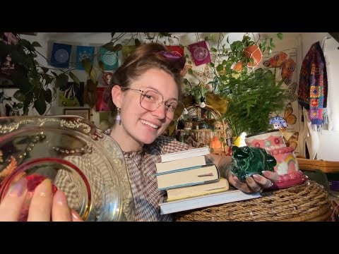 📚🕰️ASMR thrift, antique store, farmers market and book haul🕰️📚 NO MIDROLL ADS