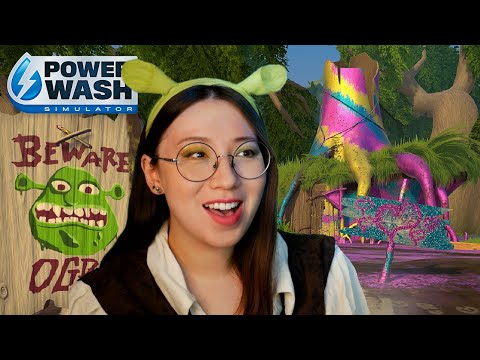 Satisfying ASMR 🧼 PowerWashing SHREK'S Swamp! 🧼 PowerWash Simulator #Sponsored