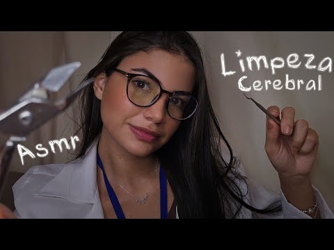 ASMR ROLEPLAY Fazendo sua *LIMPEZA CEREBRAL* 🧠🔬 (Intensa)