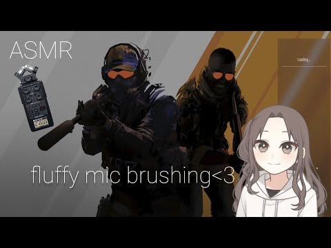 ASMR Zoom H6 fluffy mic brushing you to sleep ♡ (whispering, positive affirmations, mouth sounds)