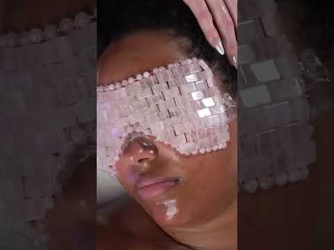 Ultimate Relaxation: Jade Mask & Singing Bowl Spa Bliss! #shorts