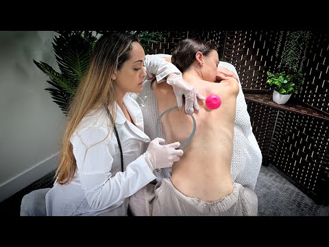 ASMR Back Exam (Skin Pulling, Tracing, Spine Assessment, Measuring) | Soft Spoken Roleplay